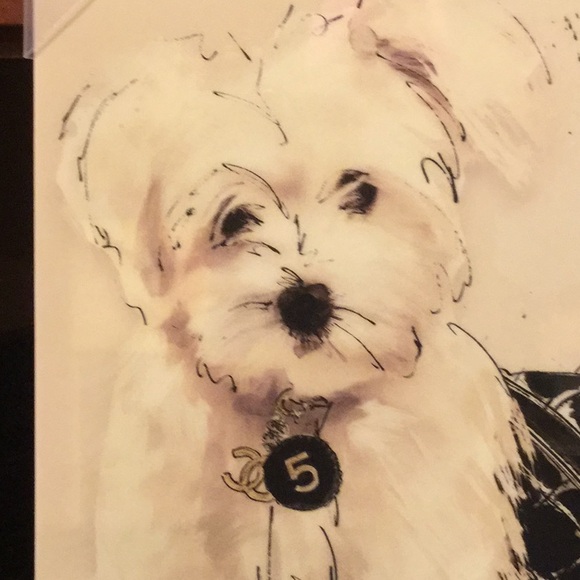 Dog lodge print canvas bougie artwork home glamour apartment bedroom puppy love - Picture 3 of 10